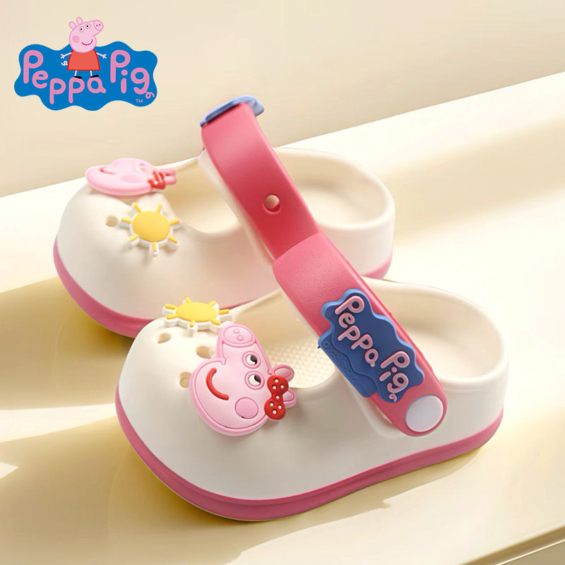 小猪佩奇儿童拖鞋女童2026夏季宝宝凉拖小女孩室内家居防滑洞洞鞋