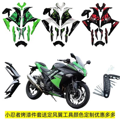国产小忍者外壳/R3V6/川崎/战隼350/S款宝雕地平线摩托车全套配件