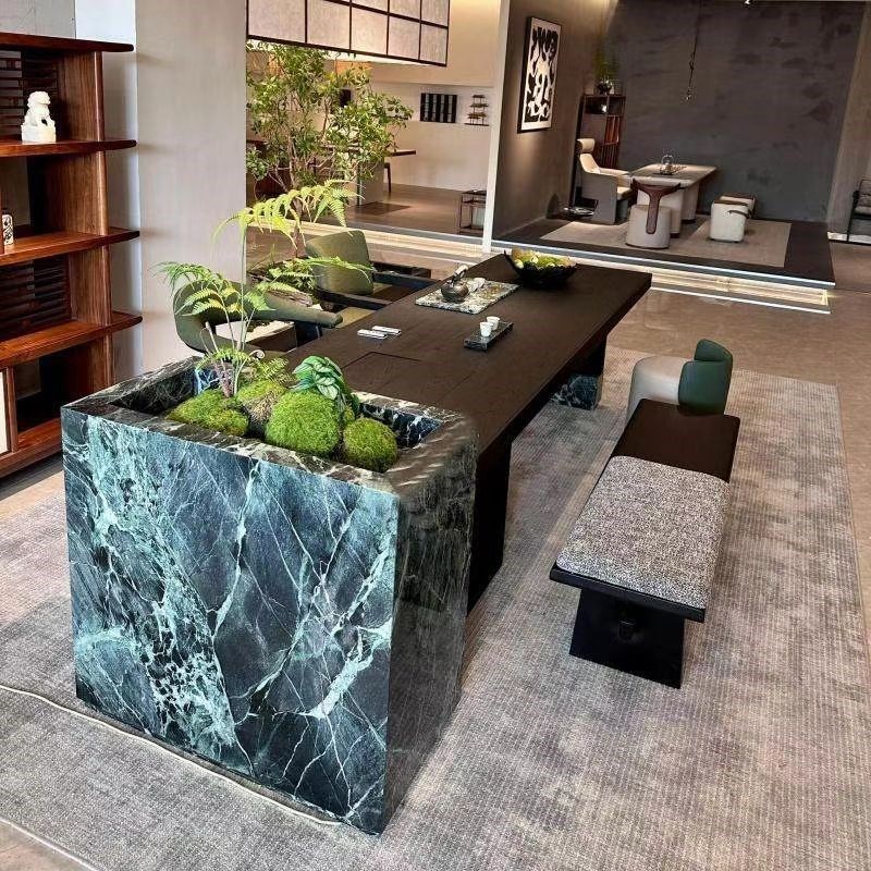 新中式北美黑胡桃实木茶桌2025新款现代简约轻奢高级感客厅泡茶台