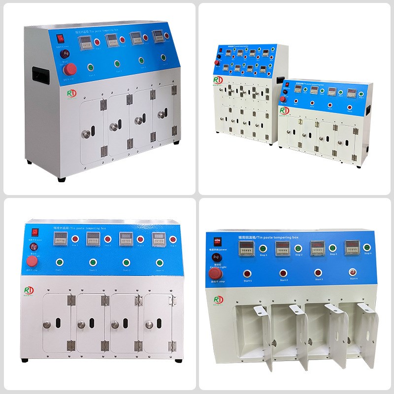 锡膏回温机高低仓红胶焊膏锡浆软化定时回温箱PLC触摸显示屏设备