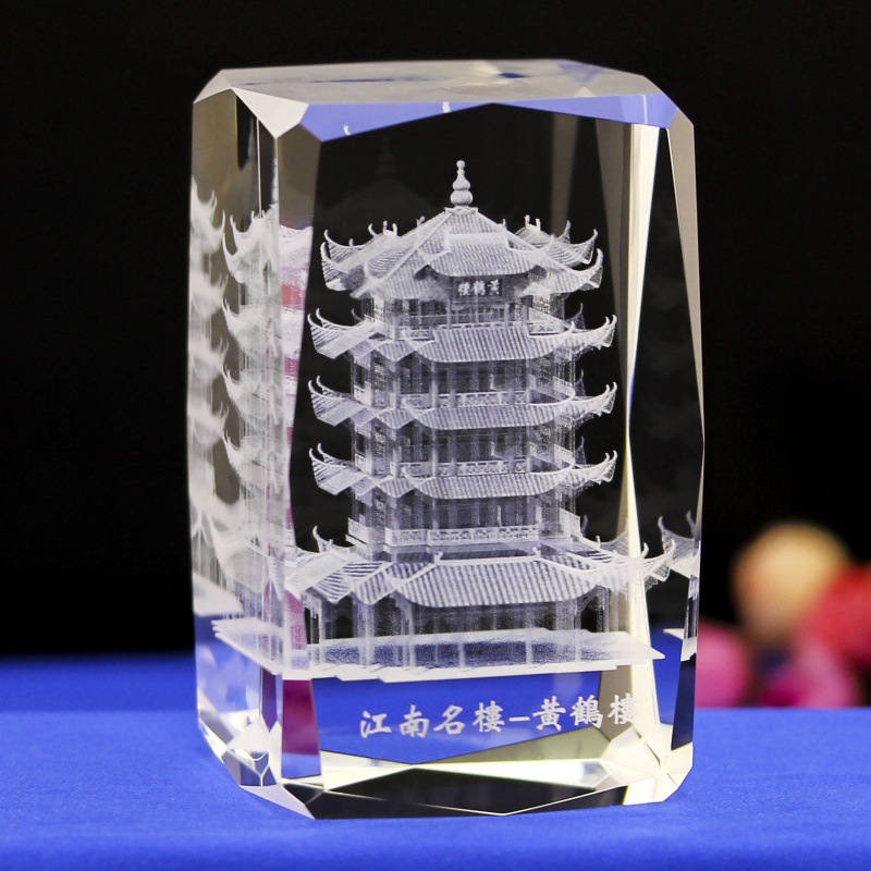 水晶内雕黄鹤楼XIBIYUAN/馨碧缘