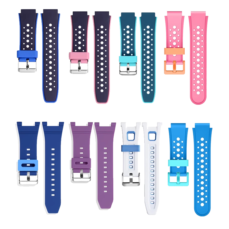 适用华为儿童电话手表表带4pro/5x/5xpro/5pro/4x新耀款/3pro超能版/3s/3X/5活力新耀版腕带硅