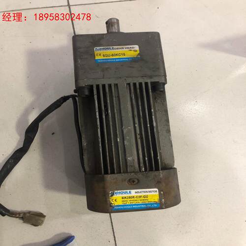 HOULE齿轮式减速机6GU-60KC15电机250W220