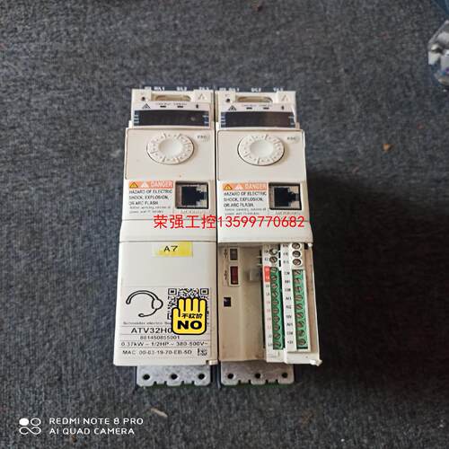 【荣强工控】拆机施耐德ATV32系列变频器0.37KW380V，ATV3