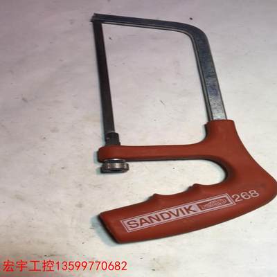 sandvik手工锯弓，锯条使用痕迹很明显，锯弓成色还行，具