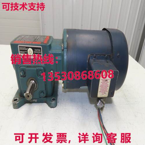 道奇 Leeson MR94868 齿轮马达 25:1 减速机 69RPM 3/4Hp 230/460