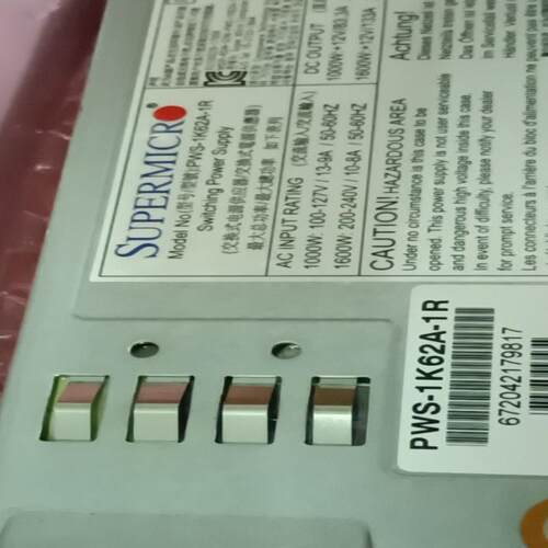 超微SUPERMⅠCR  1U  1600W电源  PWS-
