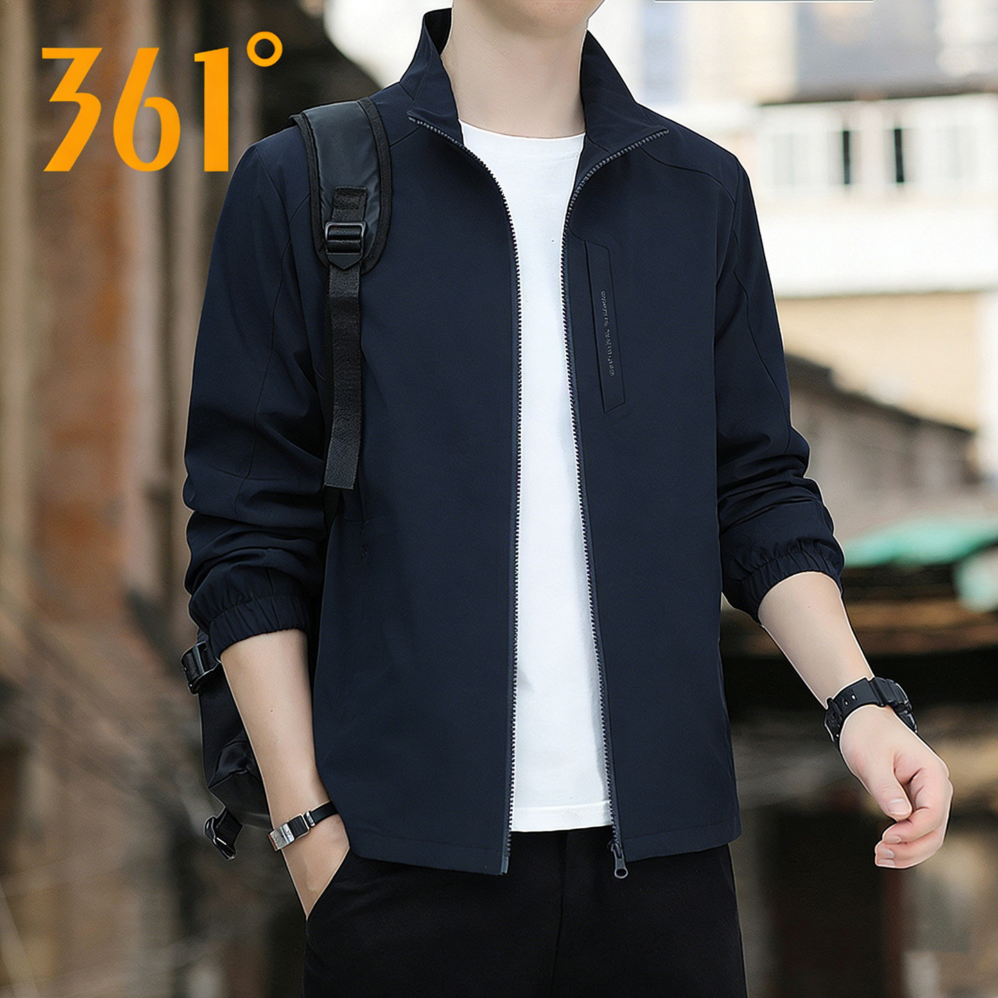 361度运动风衣男2026年春季新款男士立领防泼水夹克男装梭织外套,运动服/休闲服装,运动风衣,淘宝优惠券,粉丝福利购,淘宝优惠卷