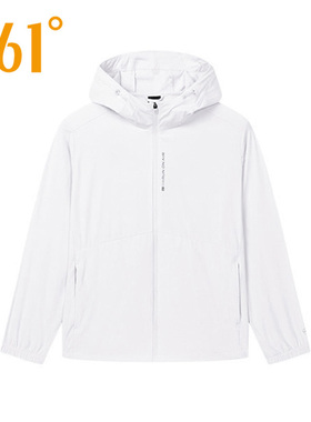 361度运动风衣男2025夏季新款连帽防风衣外套休闲跑步上衣男2051A