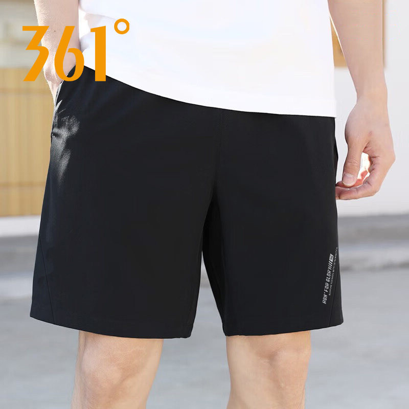 361度运动裤男士夏季冰丝速干专业跑步短裤健身黑色运动三分裤子,运动服/休闲服装,运动中长裤／短裤,淘宝优惠券,粉丝福利购,淘宝优惠卷