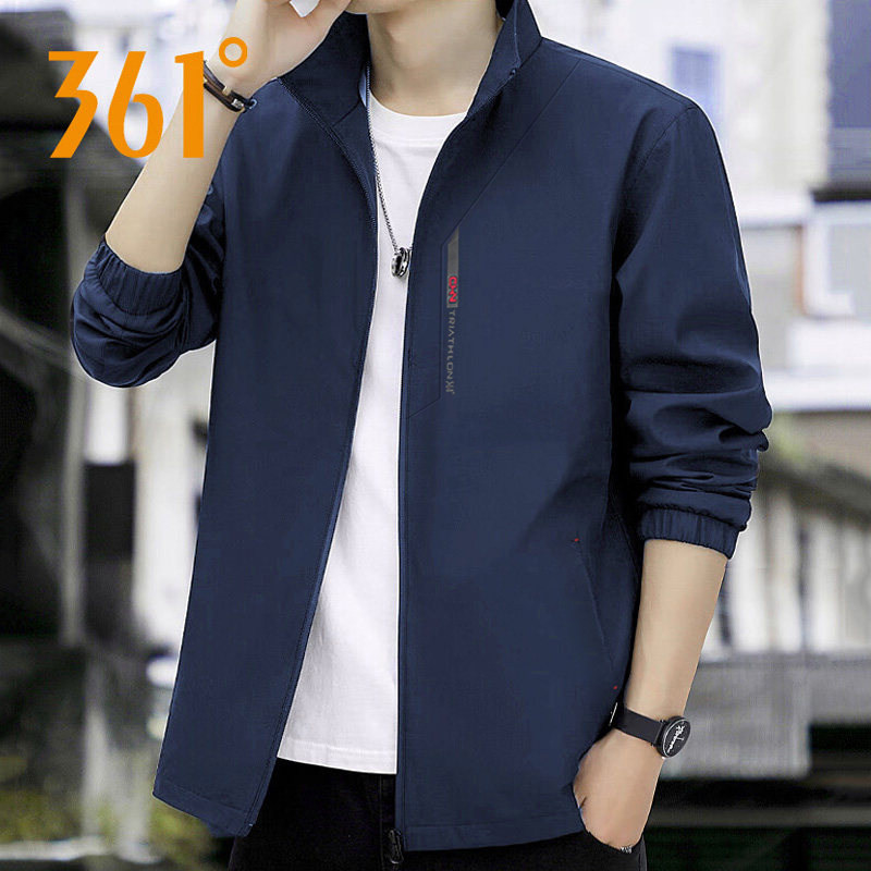 361运动外套男2026春秋季新款立领风衣宽松休闲男装百搭梭织夹克