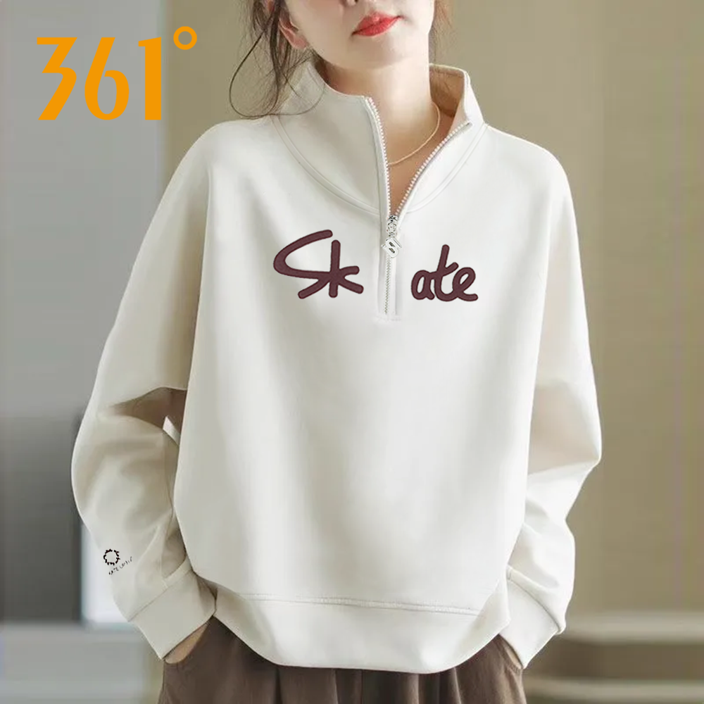 361度半拉链卫衣女2025新款秋季空气层保暖显瘦防风外套休闲上衣,运动服/休闲服装,运动卫衣/套头衫,淘宝优惠券,粉丝福利购,淘宝优惠卷