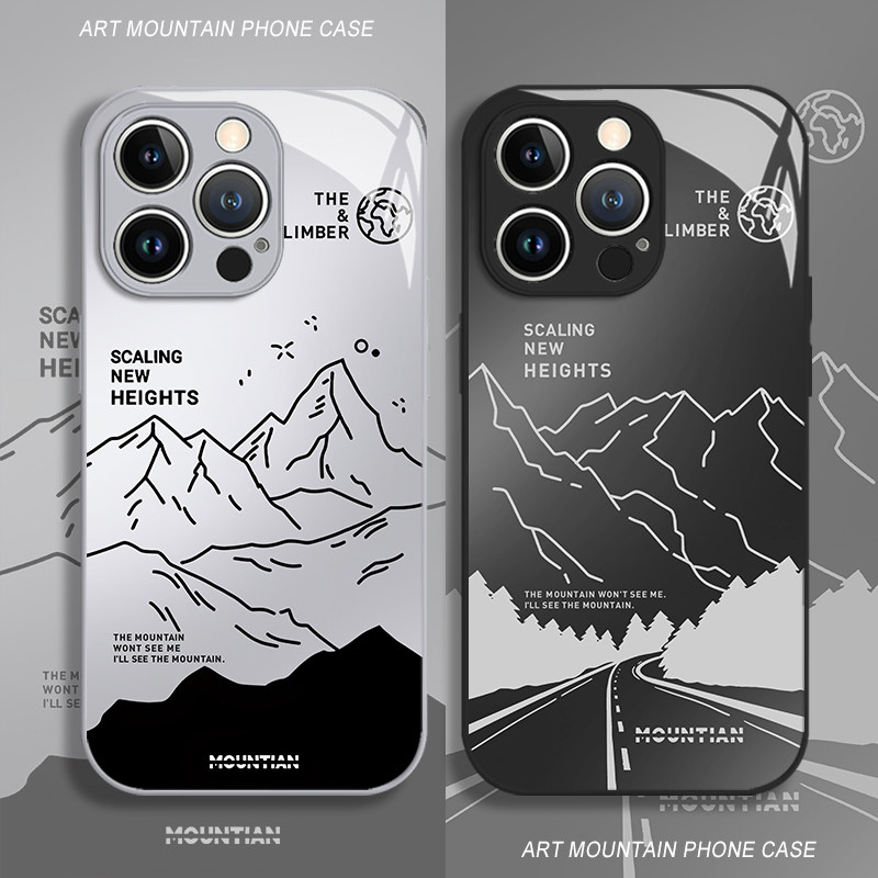 艺术山峰手机壳适用苹果系列
