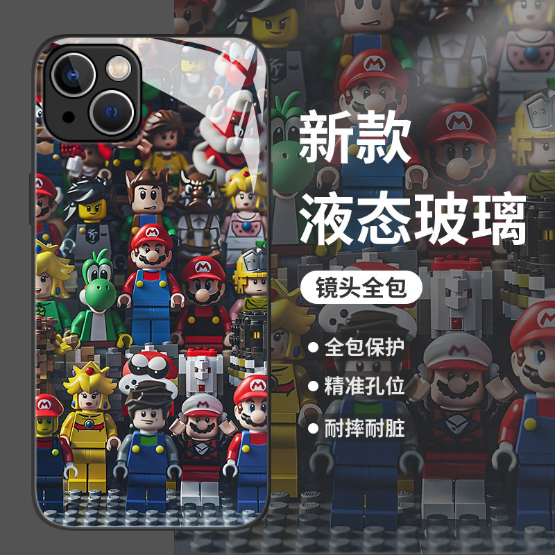 乐高马里奥手机壳适用小米系列