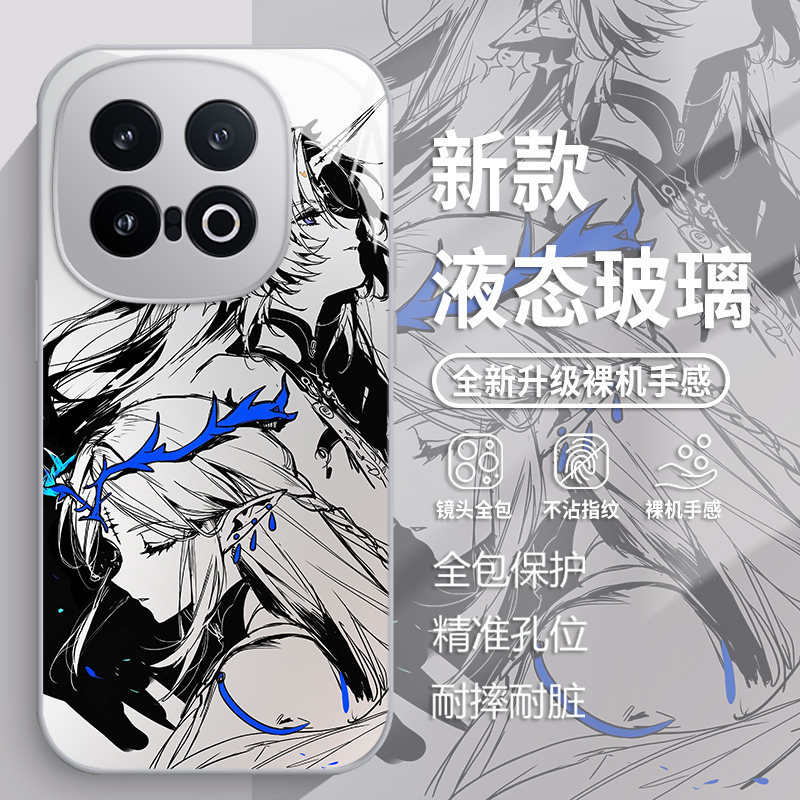 素描精灵少女手机壳适用iqoo系列图片
