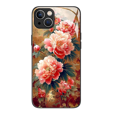 国画花朵手机壳适用小米系列