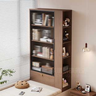 中古风飘窗柜客厅阳台杂物柜卧室窗台拐角收纳柜蜂窝铝储物柜定制