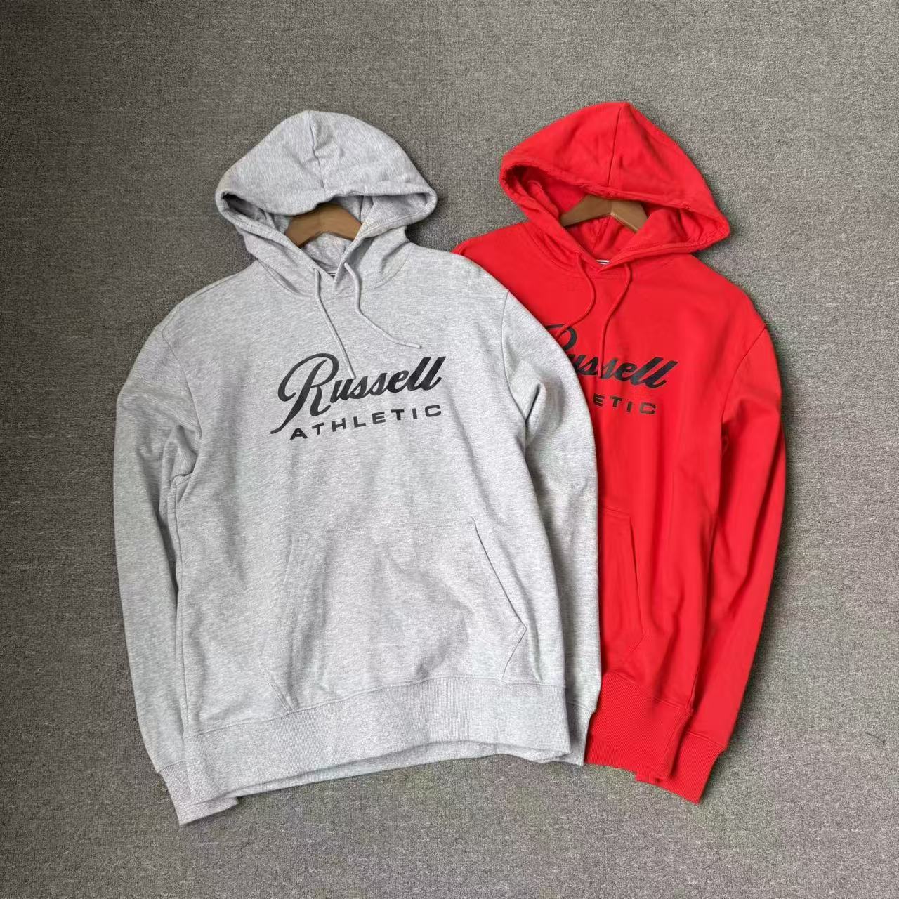 罗素家80棉毛圈料男休闲运动卫衣