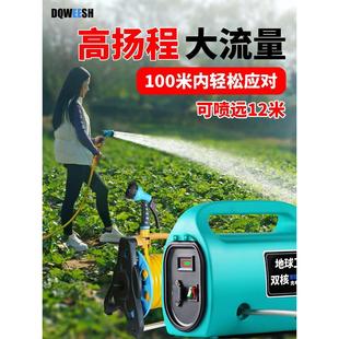 小型家用菜地园淋浇菜神器浇水机农用灌溉充电式 便携式 锂电抽水泵