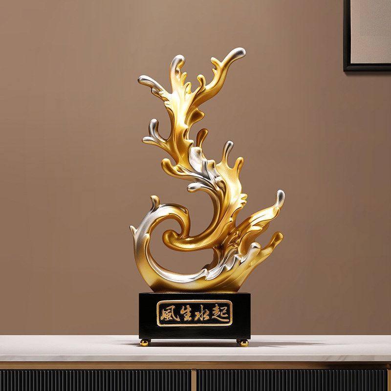 特惠风生水起轻奢桌面摆件客厅电视柜玄关壁龛工艺品乔迁新居礼品,家居饰品,装饰摆件,淘宝优惠券,粉丝福利购,淘宝优惠卷