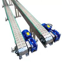 廠銷塑料鏈板傳送機 直線平頂鏈輸送帶 鏈板輸送機 不銹鋼網(wǎng)帶品