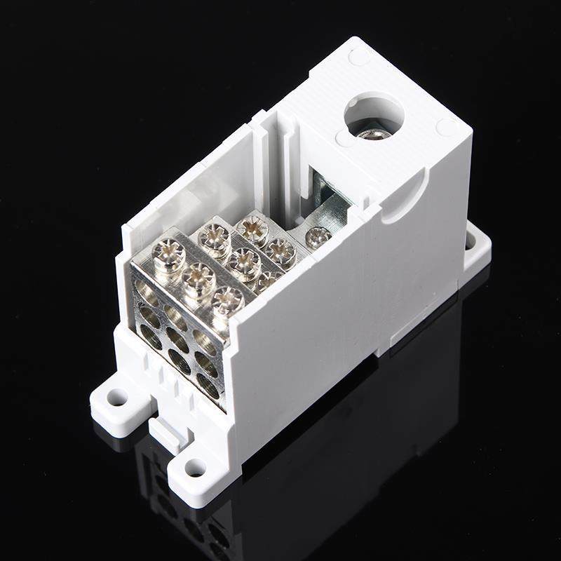 新款fj6q配电箱导轨式分线器接线端子自升式一进四/六/八/九出分