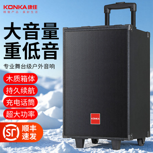 户外K歌广场舞拉杆大功率音响