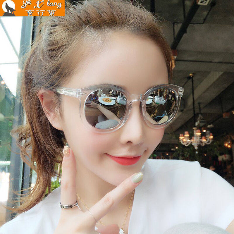 夜行狼（YEXINGLANG）太阳镜女款偏光韩版防紫外线眼镜复古大框潮