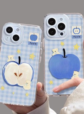 仙茵适用苹果17新款13手机iPhone14pro透明12卡通11高级promax16全包15情侣X防摔8plus男女xr保护max套2025IP