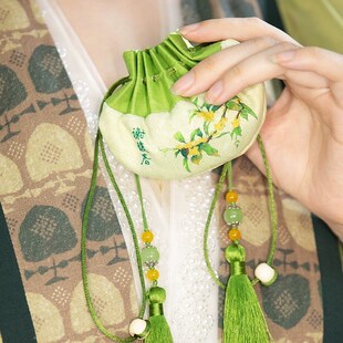精选谢馥春绿色桂花粉色桃花香调香包古典香囊中秋国风古风文创挂