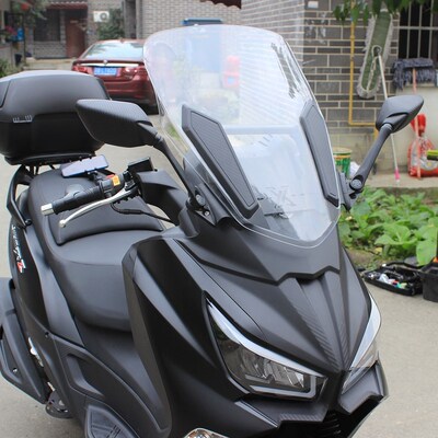 适用于三阳JOYMAX300后视镜前移改装九妹折叠反光镜前移不锈钢架