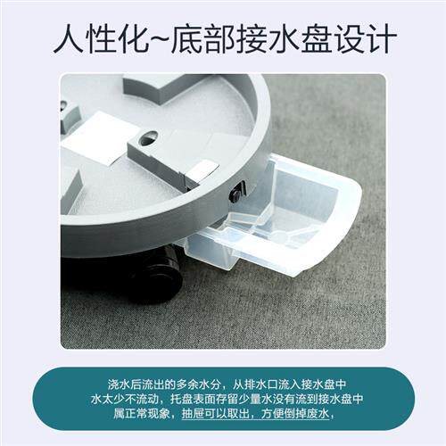 新款生长魔励加厚圆形树脂可移动带轮花盆托盘储水万向轮接水盘塑使用感如何?