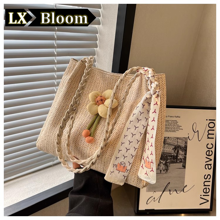 LXBloom潮流设计大容量编织包