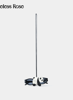 RoselessRose纯手工制作牛皮眼镜夹包包挂饰可爱动物小猫小狗熊猫