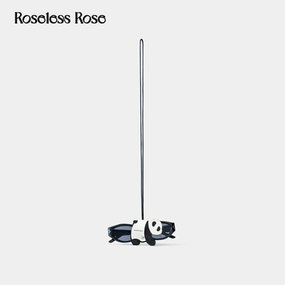 RoselessRose纯手工制作牛皮眼镜夹包包挂饰可爱动物小猫小狗熊猫