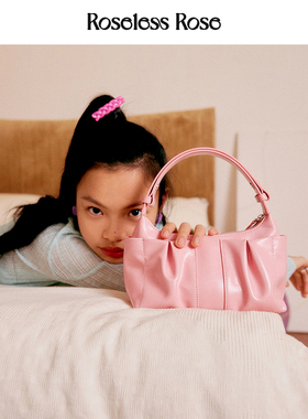 RoselessRose云朵包鼓鼓包枕头包真皮腋下柔软褶皱法式单肩手提女