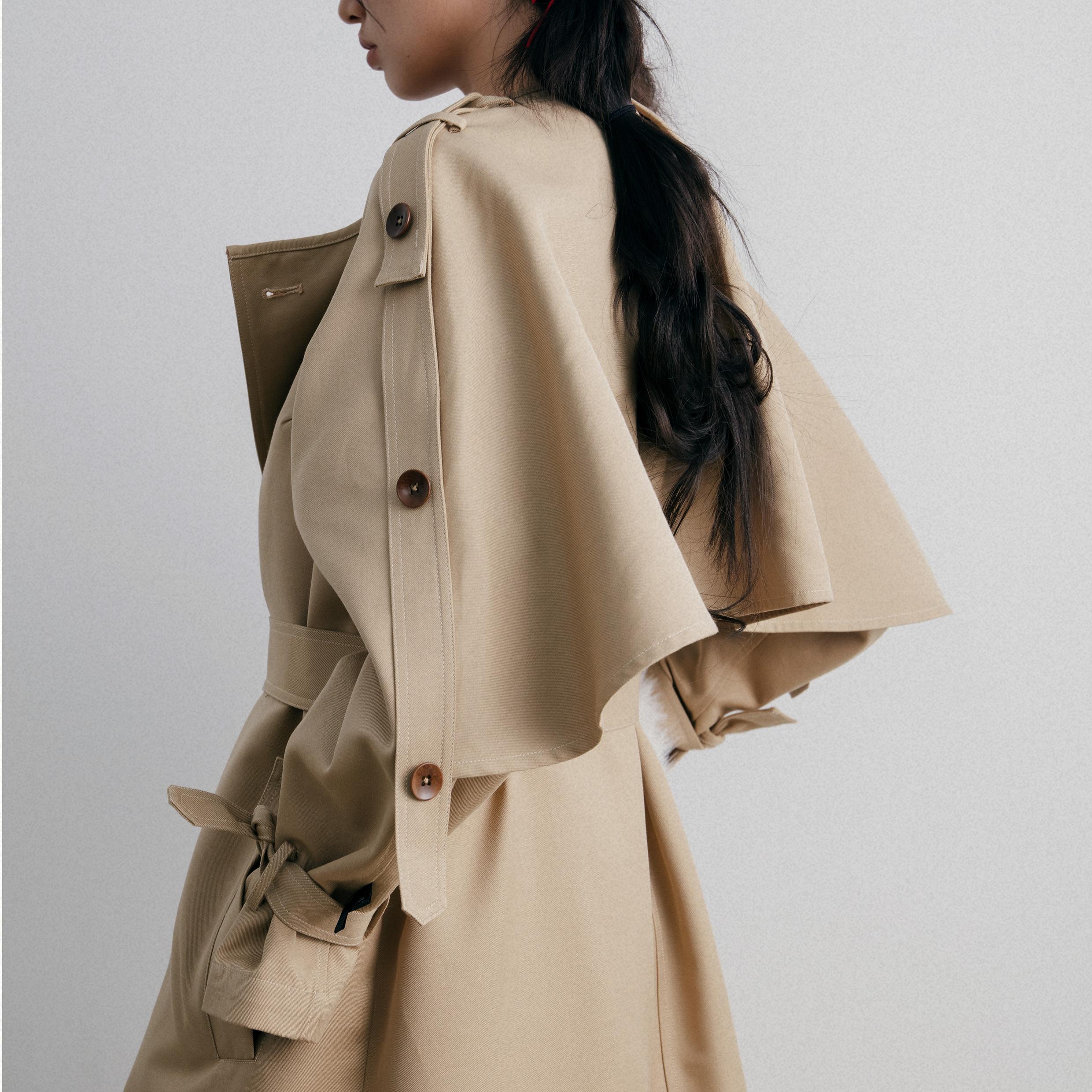 经典廓形中长款气质风衣外套