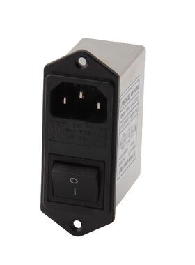 CW2C-3A-T (F2 02) 3A插座式滤波器 IEC双保险插座滤波器