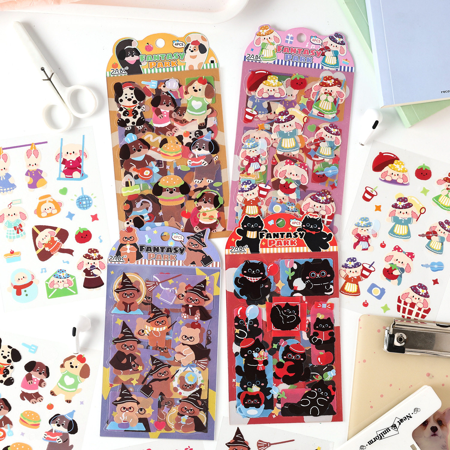 卡通新品贴纸手帐贴纸手账素材贴画水杯创意手机壳手抄报贴纸4张,文具电教/文化用品/商务用品,贴纸/立体贴纸,淘宝优惠券,粉丝福利购,淘宝优惠卷