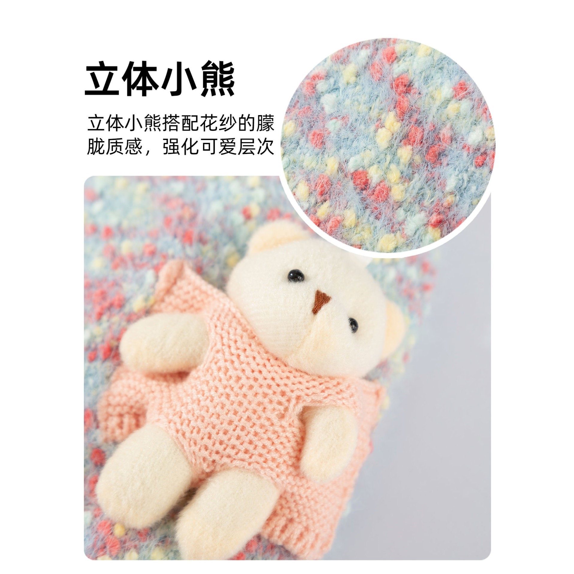 可爱小熊2025新款小狗狗衣服秋冬款泰迪比熊小型幼犬宠物毛衣薄款