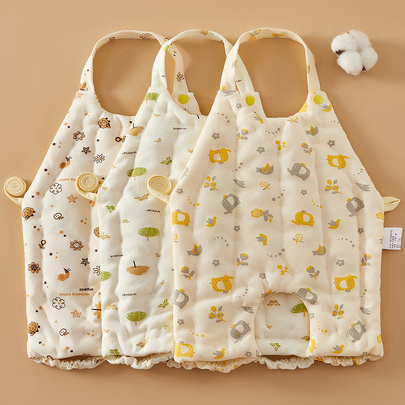 婴儿纯棉花手工肚兜儿童小孩护肚子春秋季新生儿宝宝加厚睡觉兜兜