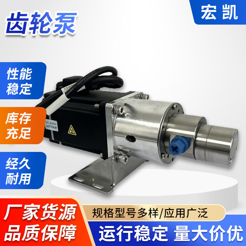 齿轮泵高精度流量控制泵齿轮泵头磁力计量泵微型计量泵配伺服电机图片
