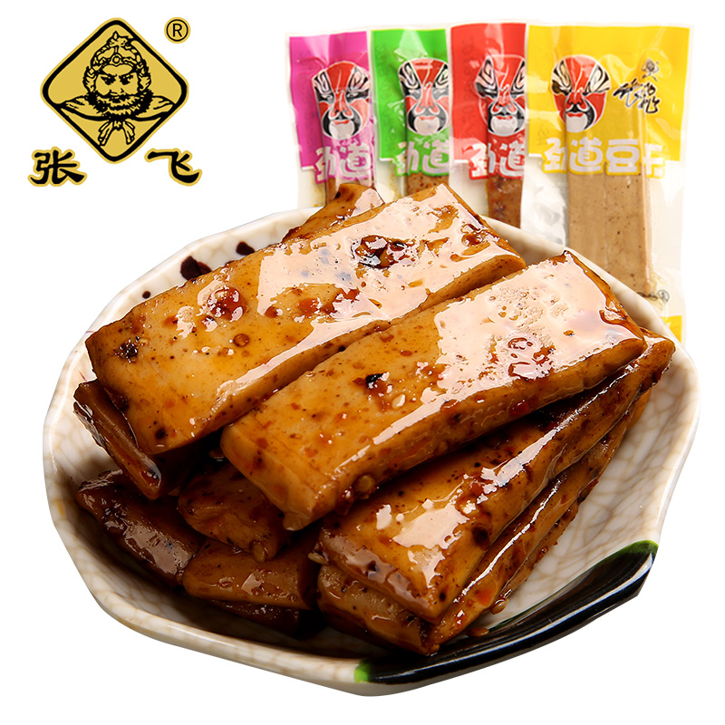 张飞劲道豆干四川特产麻辣豆腐干