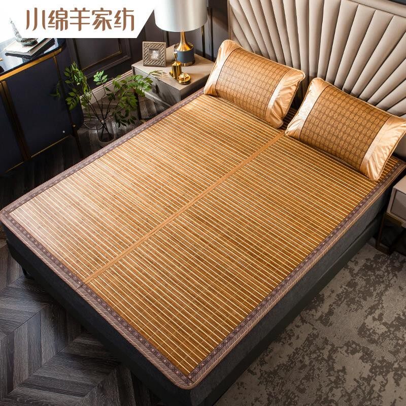 小绵羊凉席竹席子双面凉席竹凉席单人经典文竹冰丝双面席适合1.8