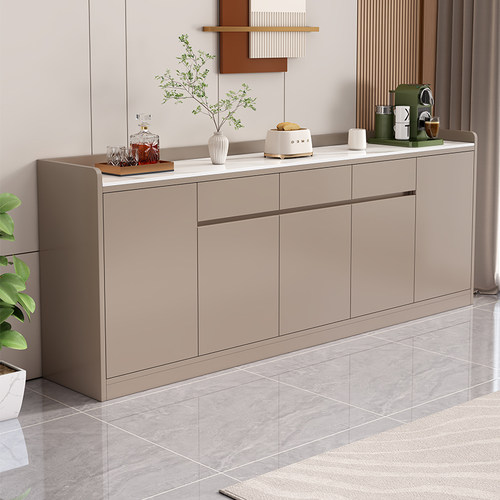 岩板餐边柜茶水柜储物柜