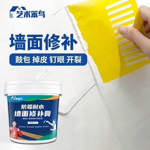 艺术笨鸟防霉耐水墙面修补膏内墙修复白色防水腻子膏免漆刷墙涂料
