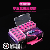 新款 美尚斯澜扁皮筋高弹力弹弓皮筋大威力防冻耐用型无架扁皮盒装