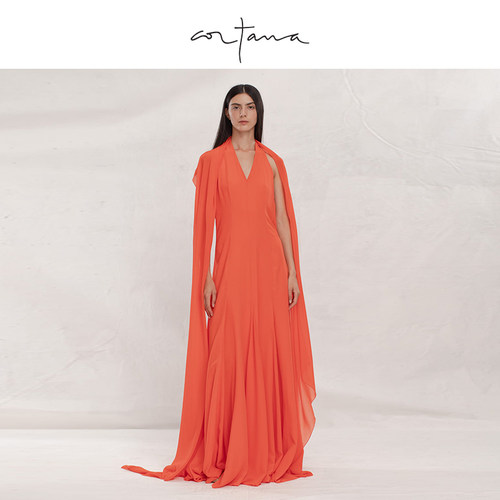 Cortana真丝吊带连衣裙