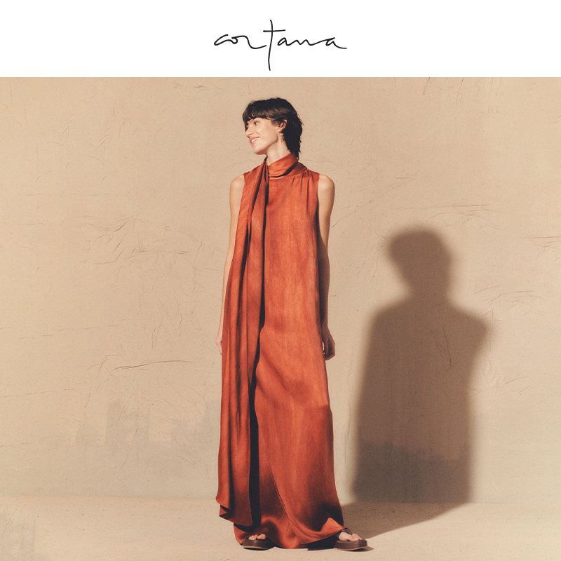 Cortana不对称连衣裙飘逸灵动