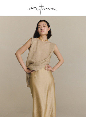 Cortana 金色链条项链 小众不规则多边形设计 简约锁骨链